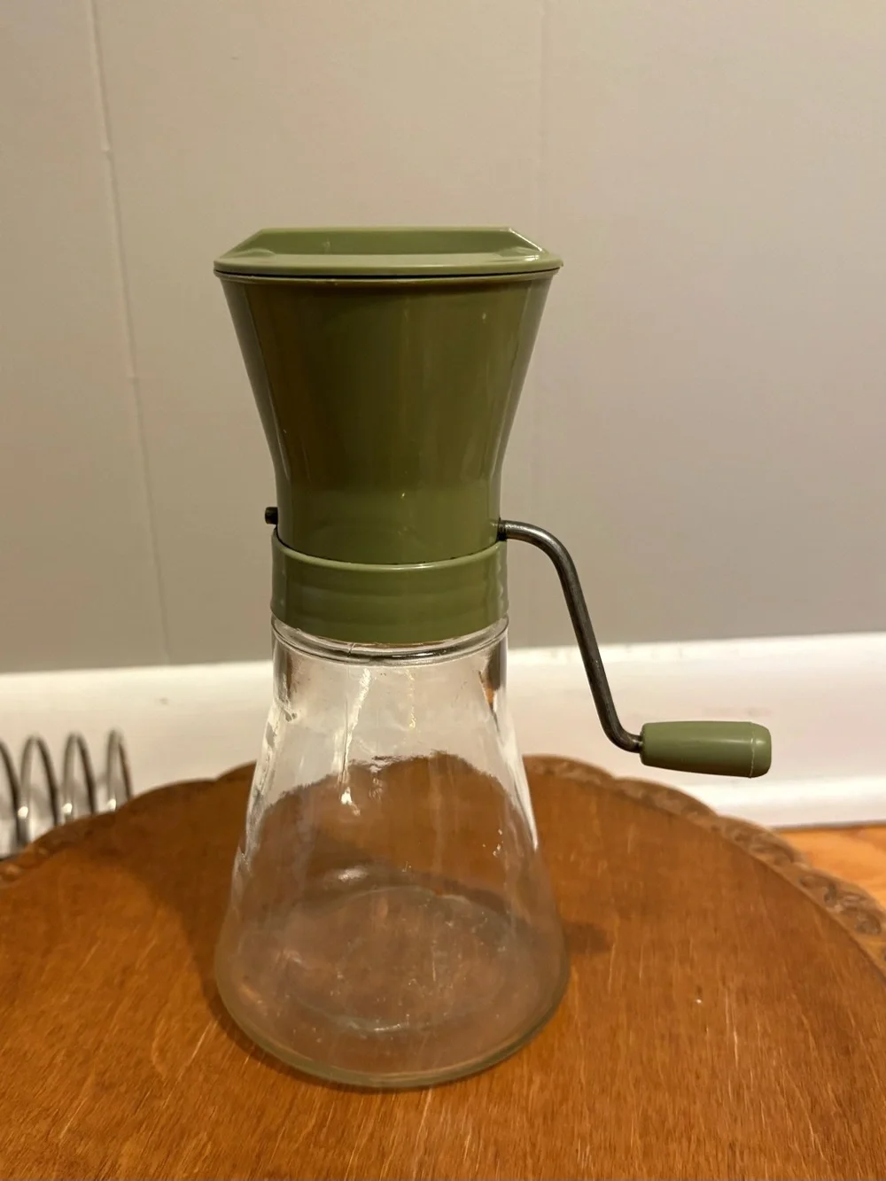 Vintage Androck Nut Chopper Grinder in Green